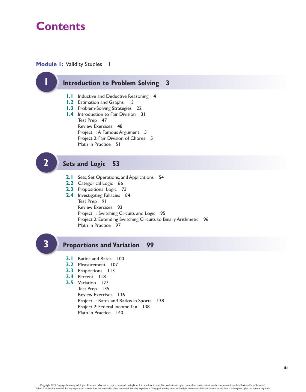 Preview page 5 of Discovering Mathematics A Quantitative Reasoning Approach 2nd Edition By Richard Aufmann