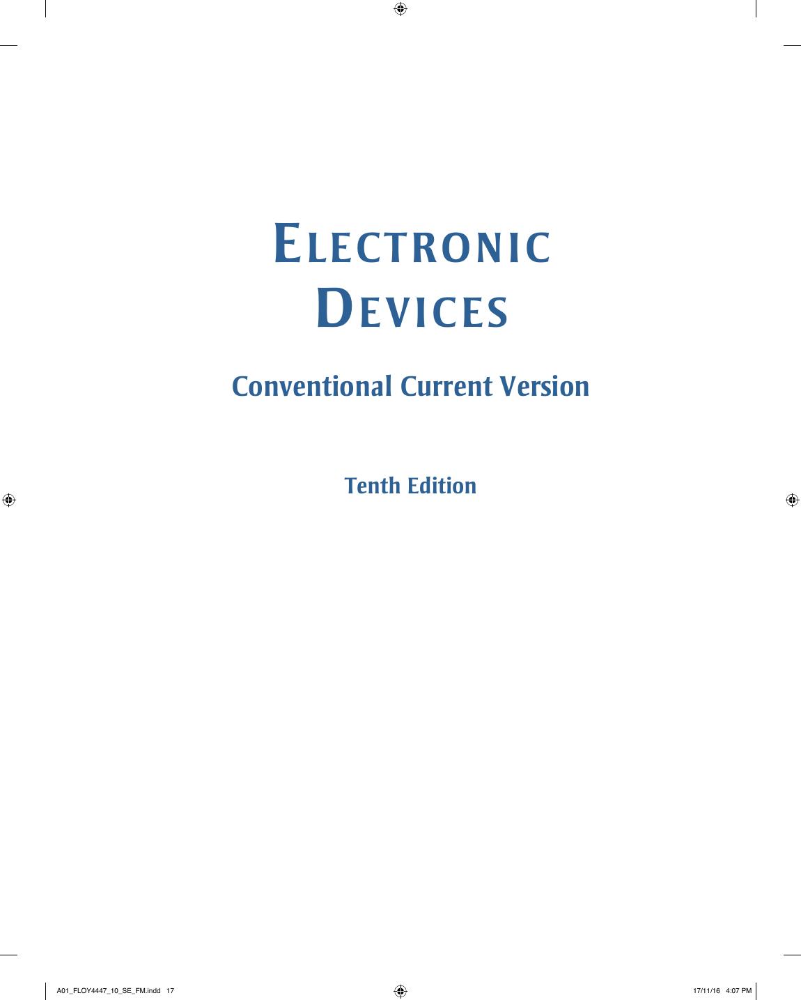 Preview page 3 of eBook PDF Electronic Devices Conventional Current Version 10th Edition By Thomas Floyd