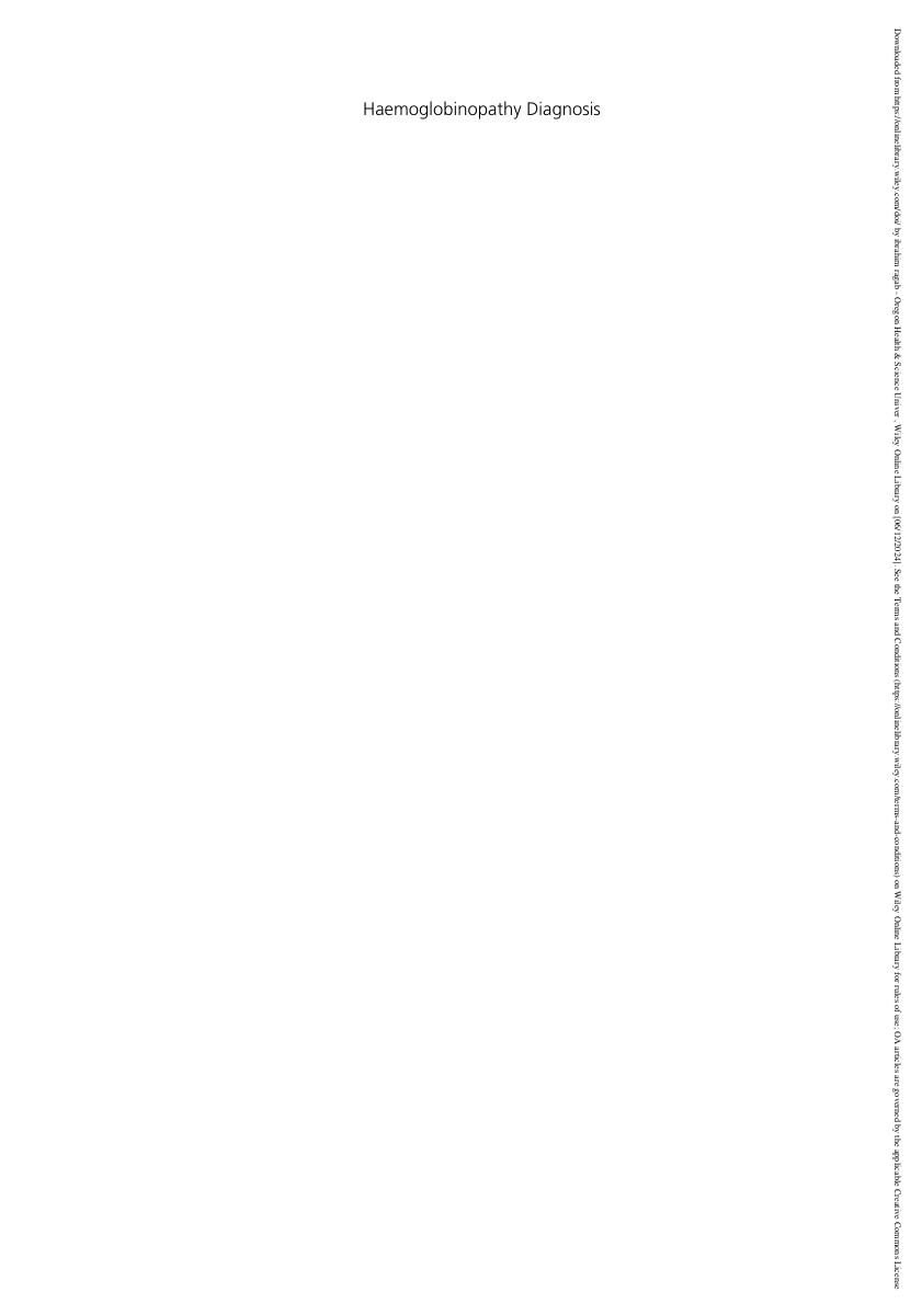 Preview page 2 of eBook PDF Haemoglobinopathy Diagnosis 4th Edition By Barbara Bain, David Rees