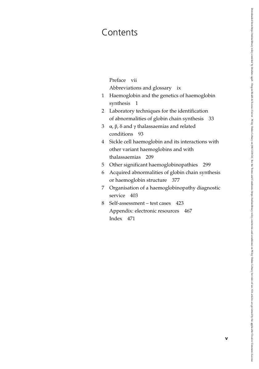 Preview page 5 of eBook PDF Haemoglobinopathy Diagnosis 4th Edition By Barbara Bain, David Rees