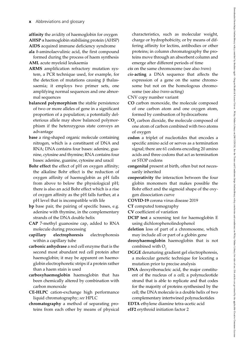 Preview page 8 of eBook PDF Haemoglobinopathy Diagnosis 4th Edition By Barbara Bain, David Rees