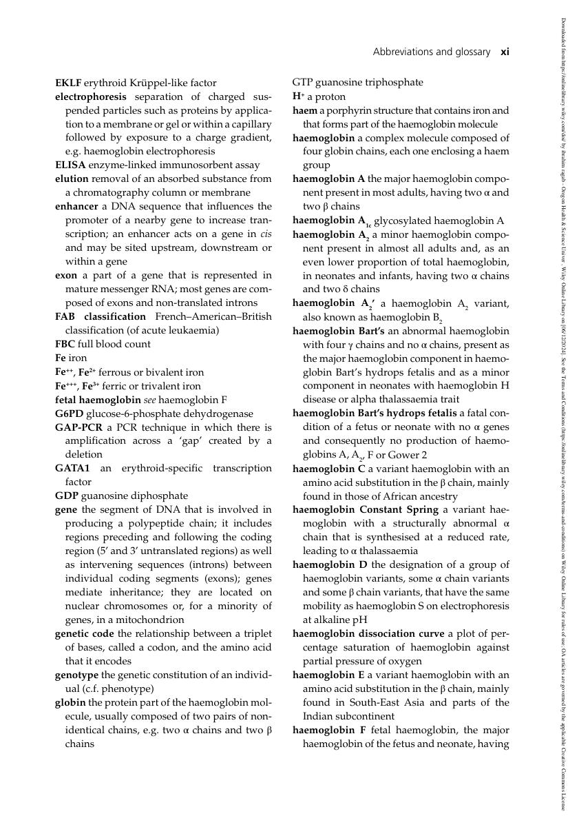 Preview page 9 of eBook PDF Haemoglobinopathy Diagnosis 4th Edition By Barbara Bain, David Rees