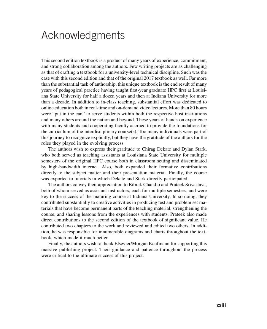 Preview page 10 of eBook PDF High Performance Computing Modern Systems and Practices 1st Edition By Thomas Sterling, Maciej Brodowicz, Matt