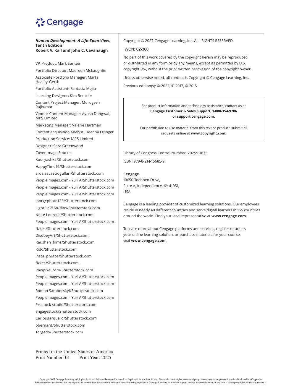 Preview page 4 of eBook PDF Human Development A Life-Span View 10th Edition By Robert Kail, John Cavanaugh