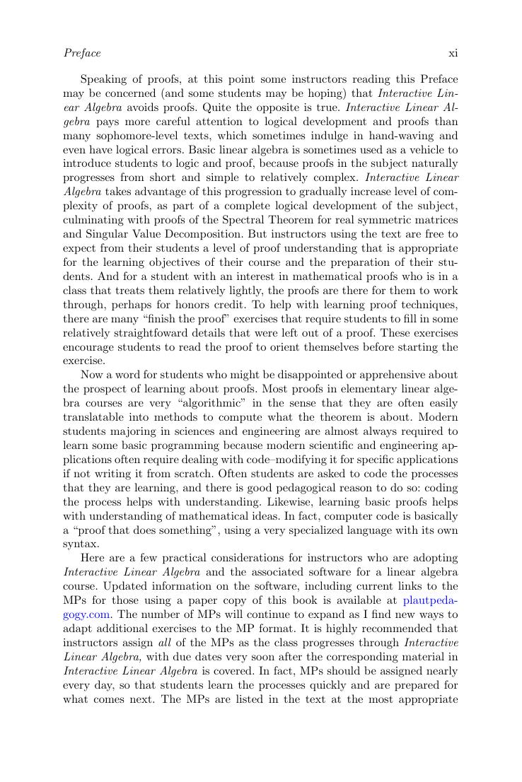 Preview page 10 of eBook PDF Interactive Linear Algebra 1st Edition By Conrad Plaut