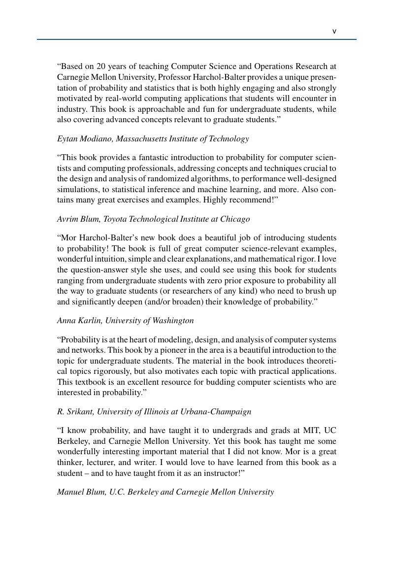 Preview page 4 of eBook PDF Introduction to Probability for Computing 1st Edition By Mor Harchol-Balter