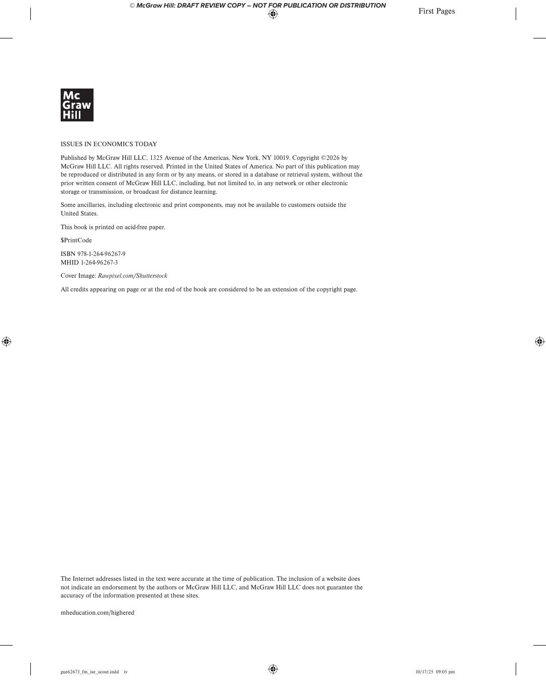 Preview page 5 of ISE Issues in Economics Today 2026 Release By Robert Guell