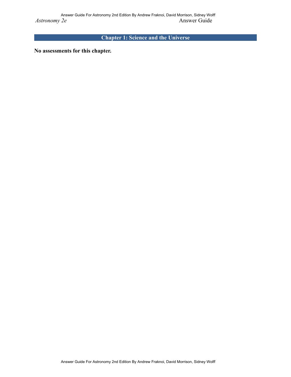 Preview page 5 of Instructor Answer Guide Astronomy 2nd Edition By Andrew Fraknoi, David Morrison, Sidney Wolff (OpenStax)
