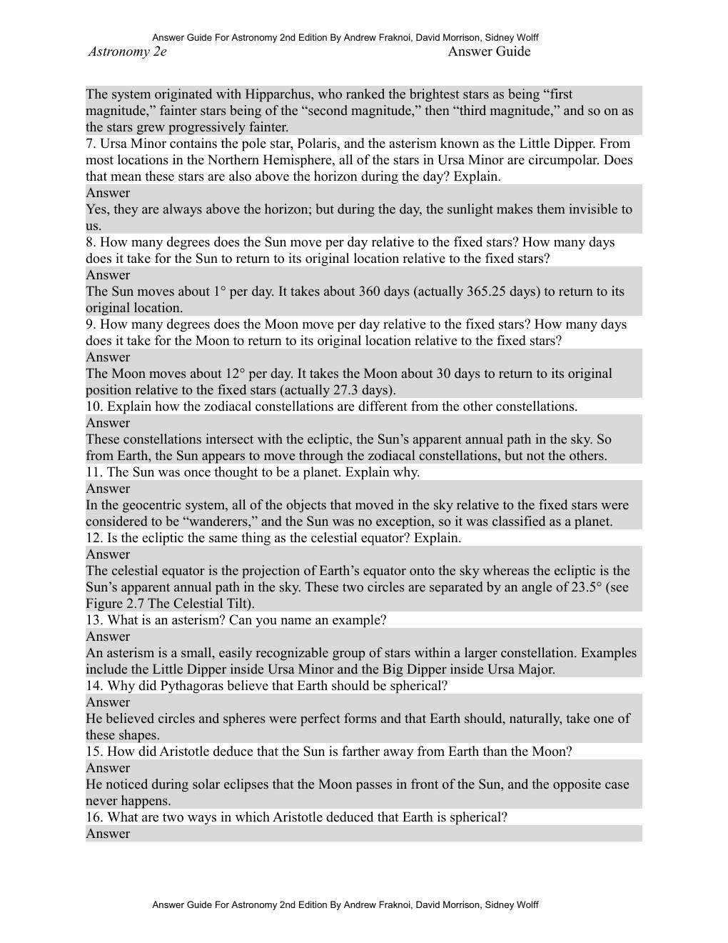 Preview page 7 of Instructor Answer Guide Astronomy 2nd Edition By Andrew Fraknoi, David Morrison, Sidney Wolff (OpenStax)