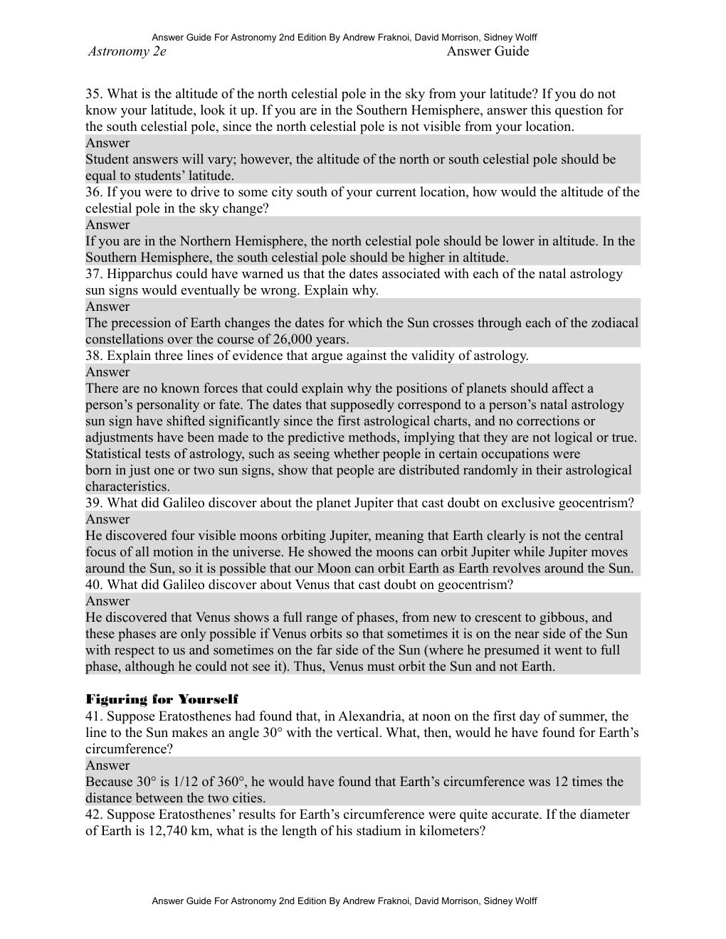 Preview page 9 of Instructor Answer Guide Astronomy 2nd Edition By Andrew Fraknoi, David Morrison, Sidney Wolff (OpenStax)