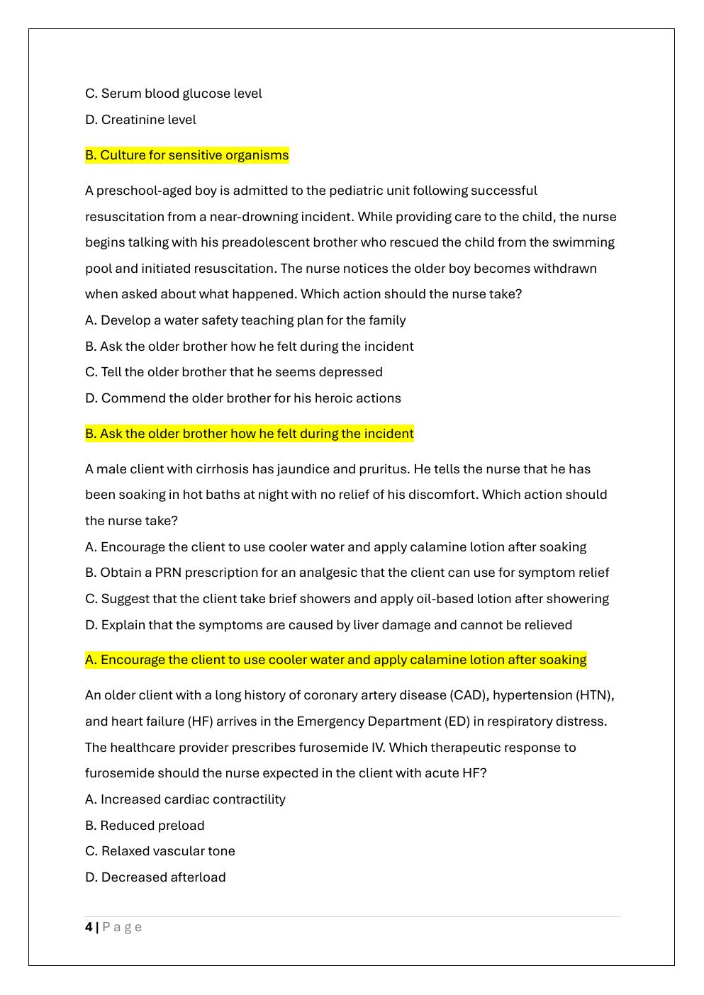 Preview page 4 of LEADERSHIP HESI EXAM PREP TEST BANK 1