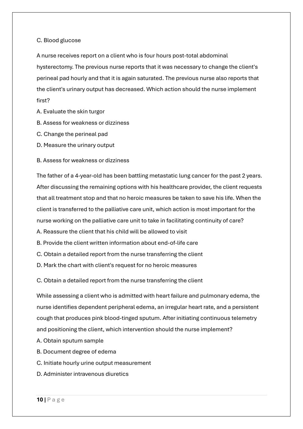 Preview page 10 of LEADERSHIP HESI EXAM PREP TEST BANK 1