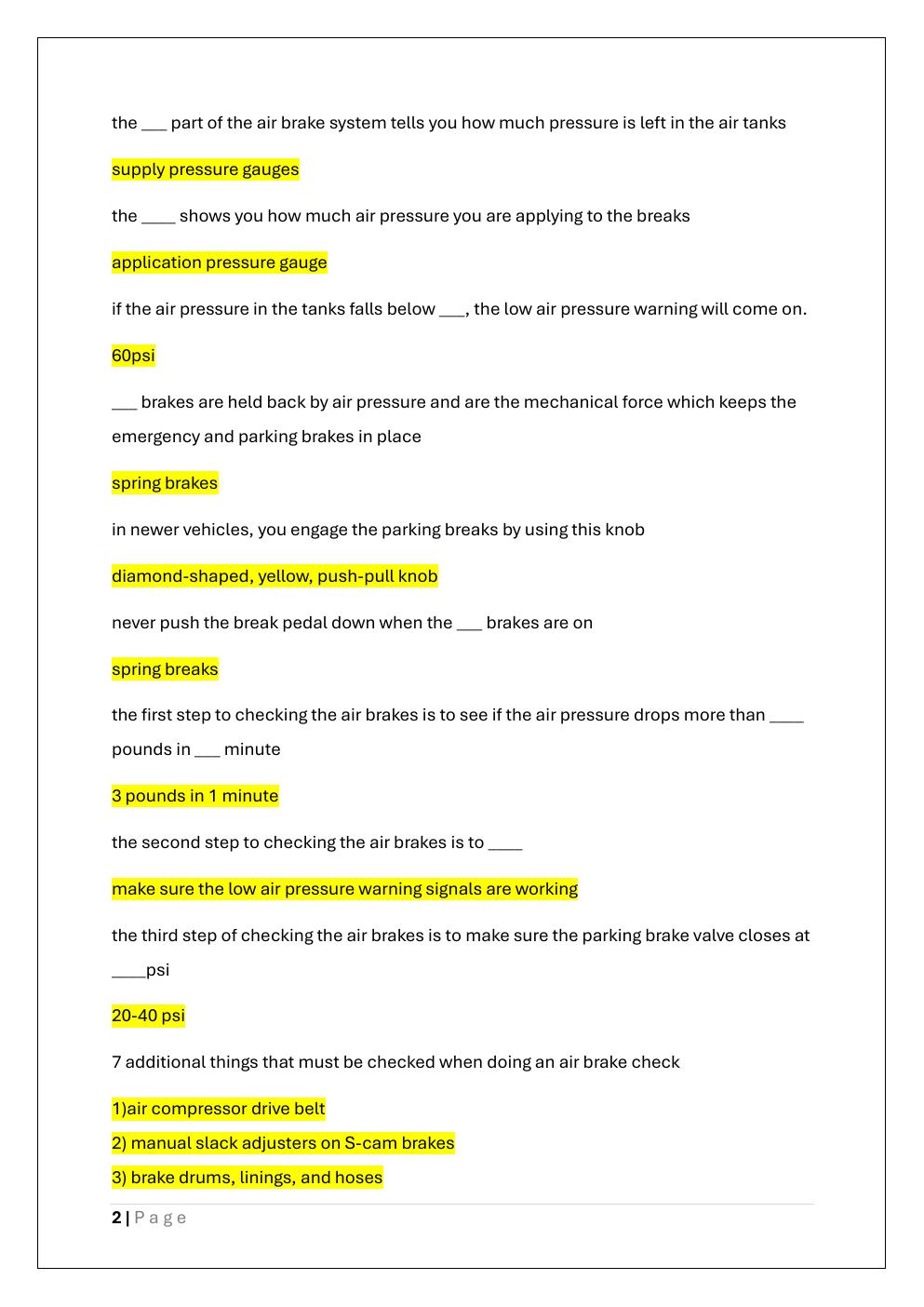 Preview page 2 of LOUISIANA CLASS D CHAUFFEUR LICENSE  EXAM