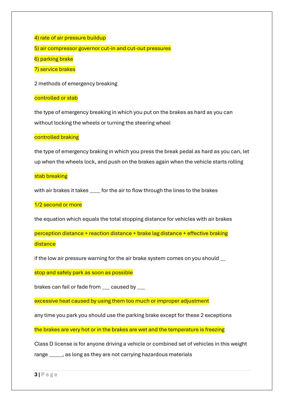 Preview page 3 of LOUISIANA CLASS D CHAUFFEUR LICENSE  EXAM