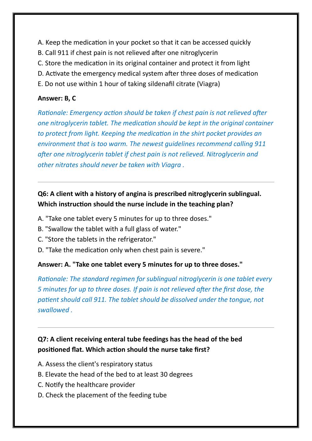 Preview page 3 of EXIT HESI COMPREHENSIVE B EVOLVE PRACTICE EXAM  1000 PRACTICE QUESTIONS WITH VERIFIED ANSWERS  AND DETAILED RATIONALES