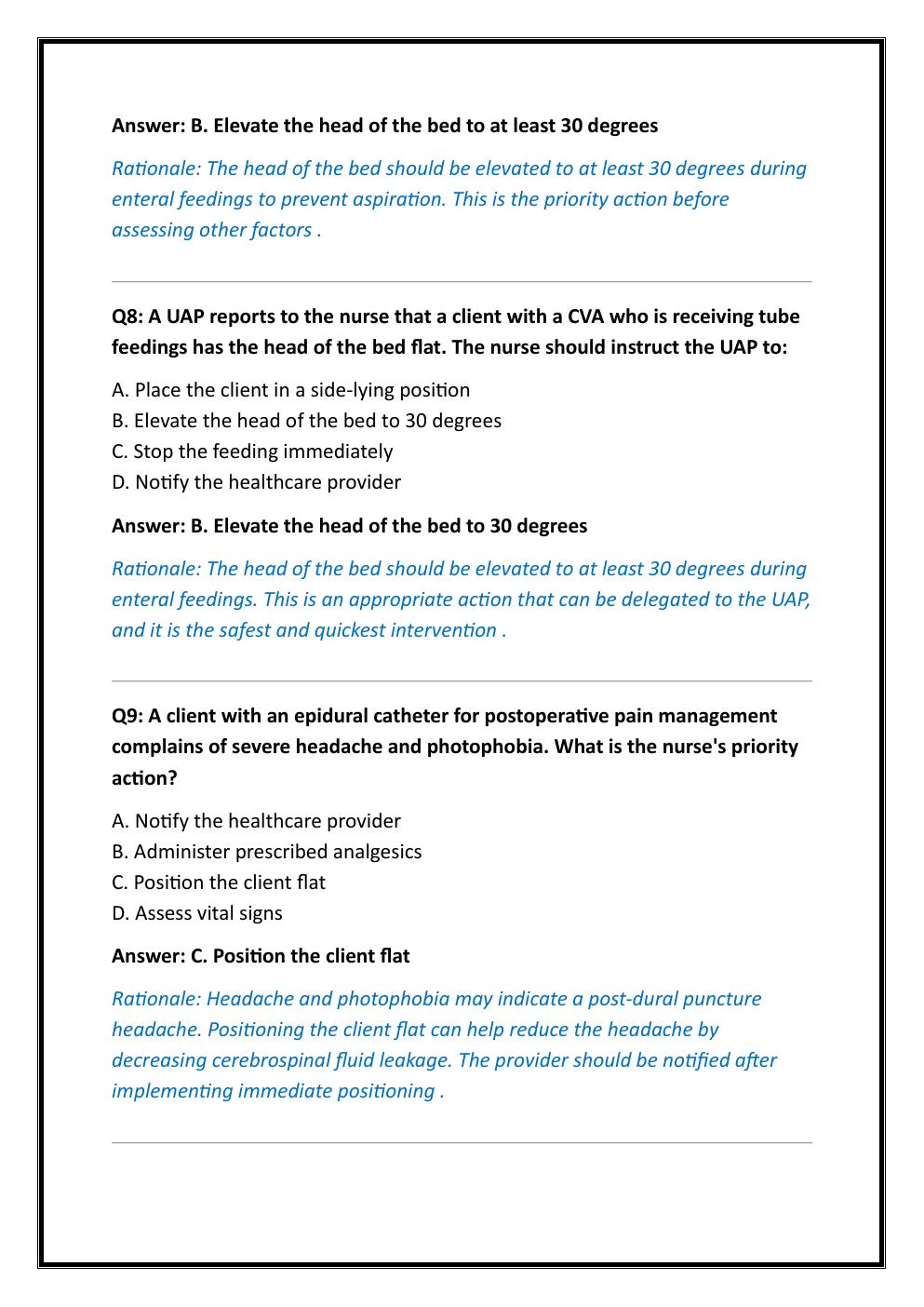 Preview page 4 of EXIT HESI COMPREHENSIVE B EVOLVE PRACTICE EXAM  1000 PRACTICE QUESTIONS WITH VERIFIED ANSWERS  AND DETAILED RATIONALES