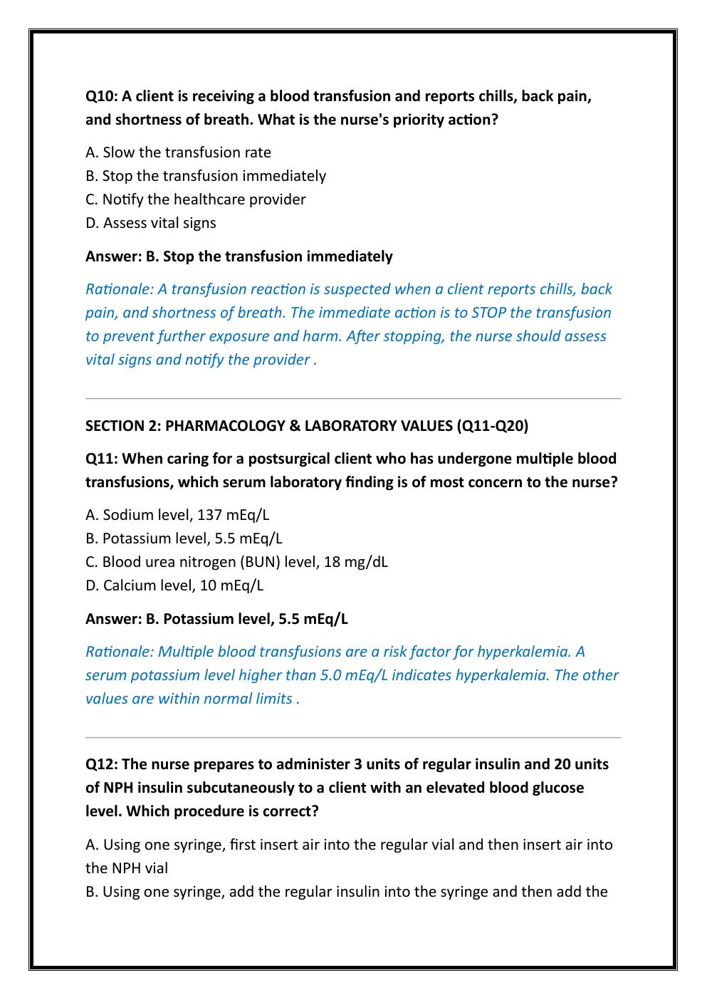 Preview page 5 of EXIT HESI COMPREHENSIVE B EVOLVE PRACTICE EXAM  1000 PRACTICE QUESTIONS WITH VERIFIED ANSWERS  AND DETAILED RATIONALES