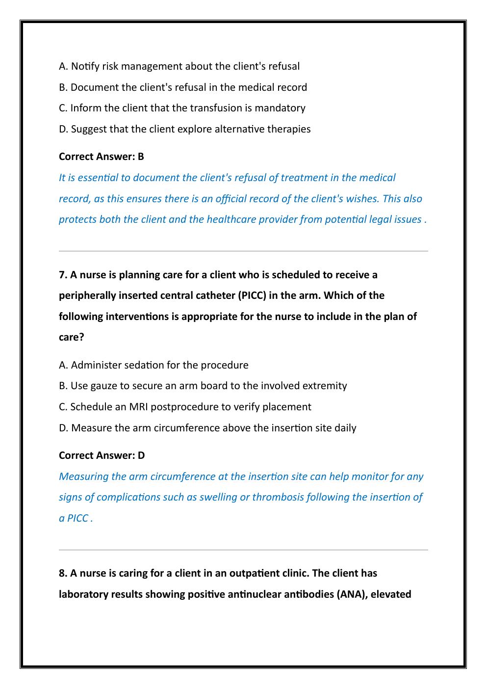 Preview page 7 of ATI RN COMPREHENSIVE PREDICTOR 2026 NEWEST  ACTUAL SCREENSHOT EXAM