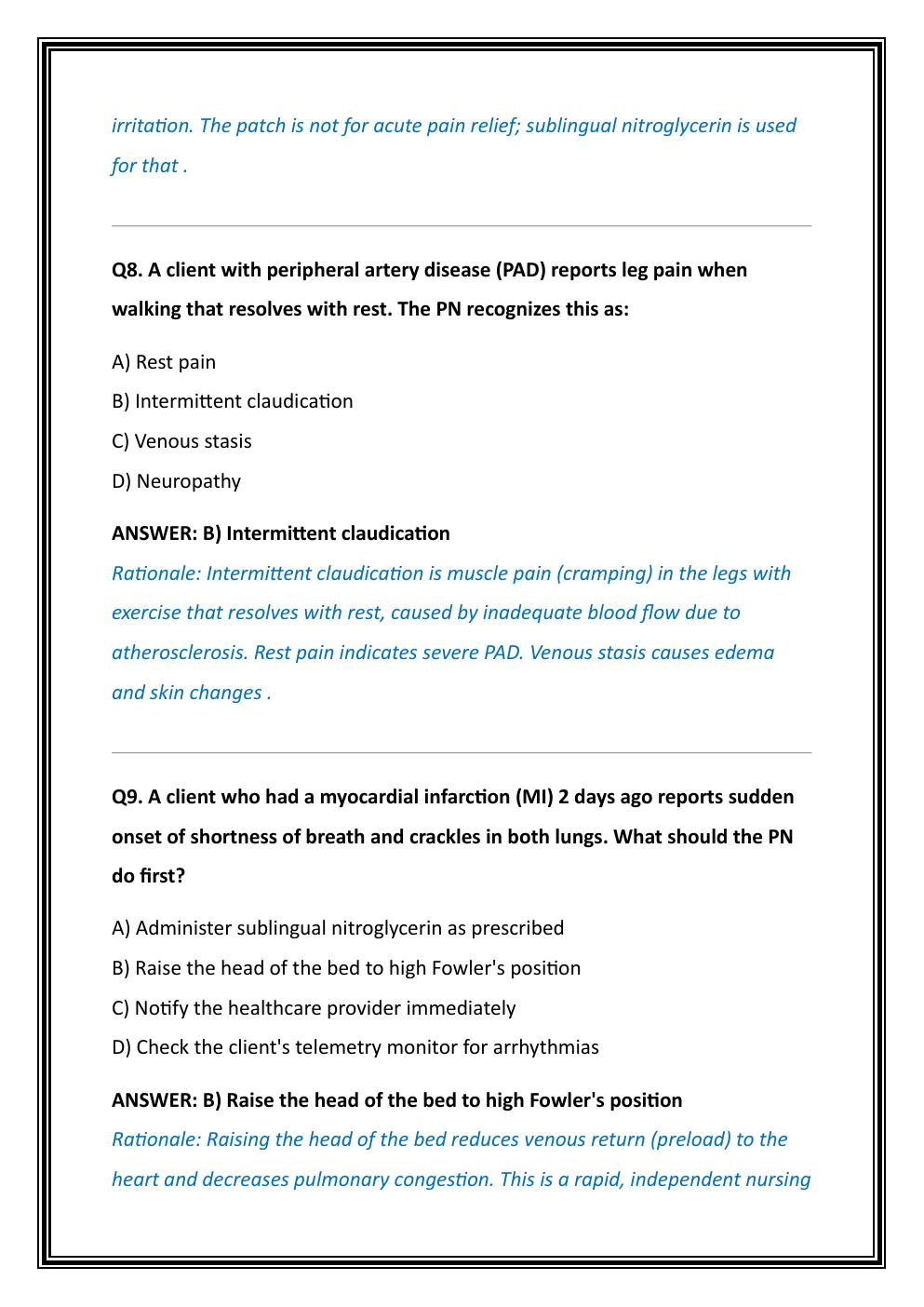 Preview page 5 of HESI PN MED-SURG TEST BANK