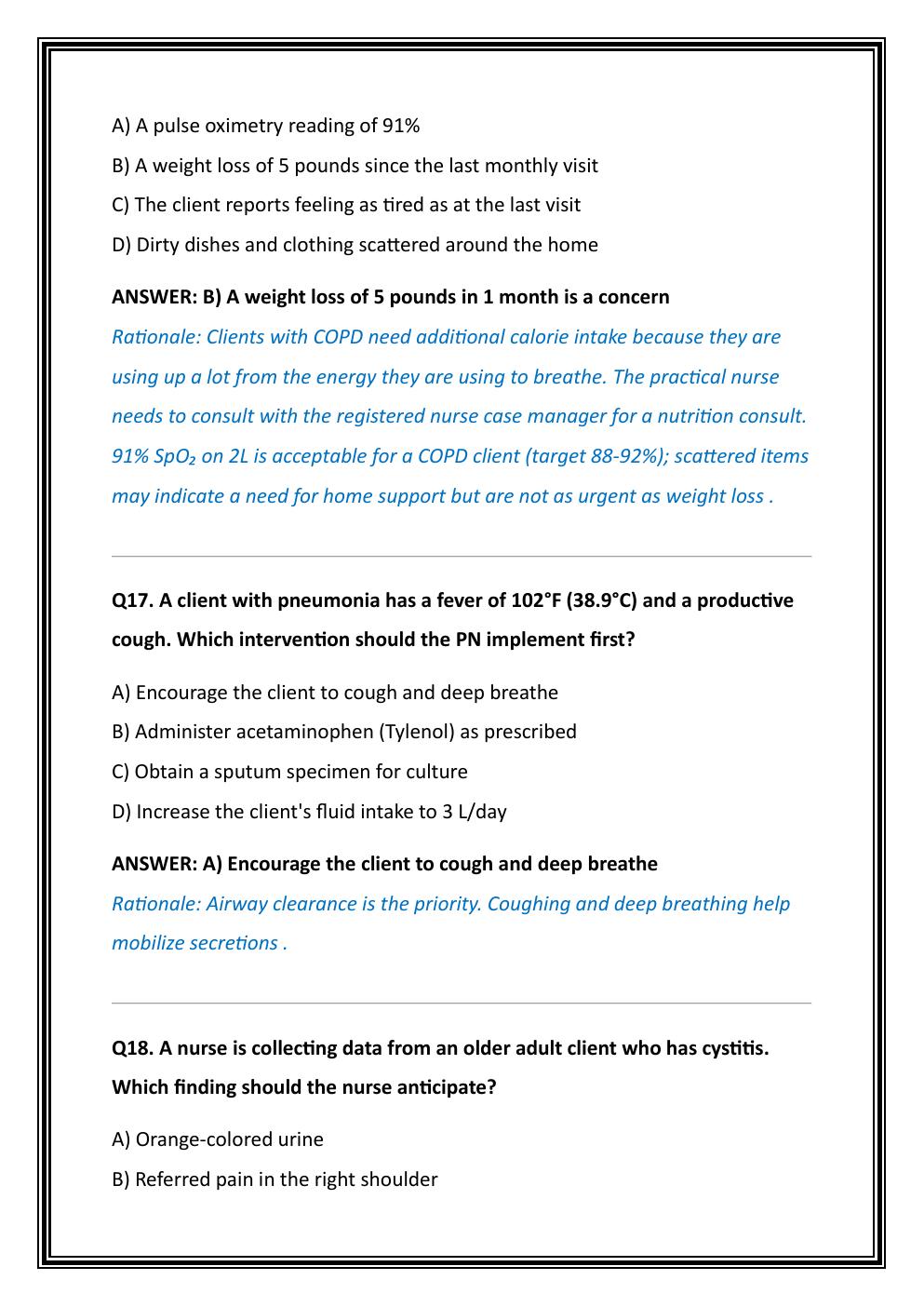 Preview page 9 of HESI PN MED-SURG TEST BANK