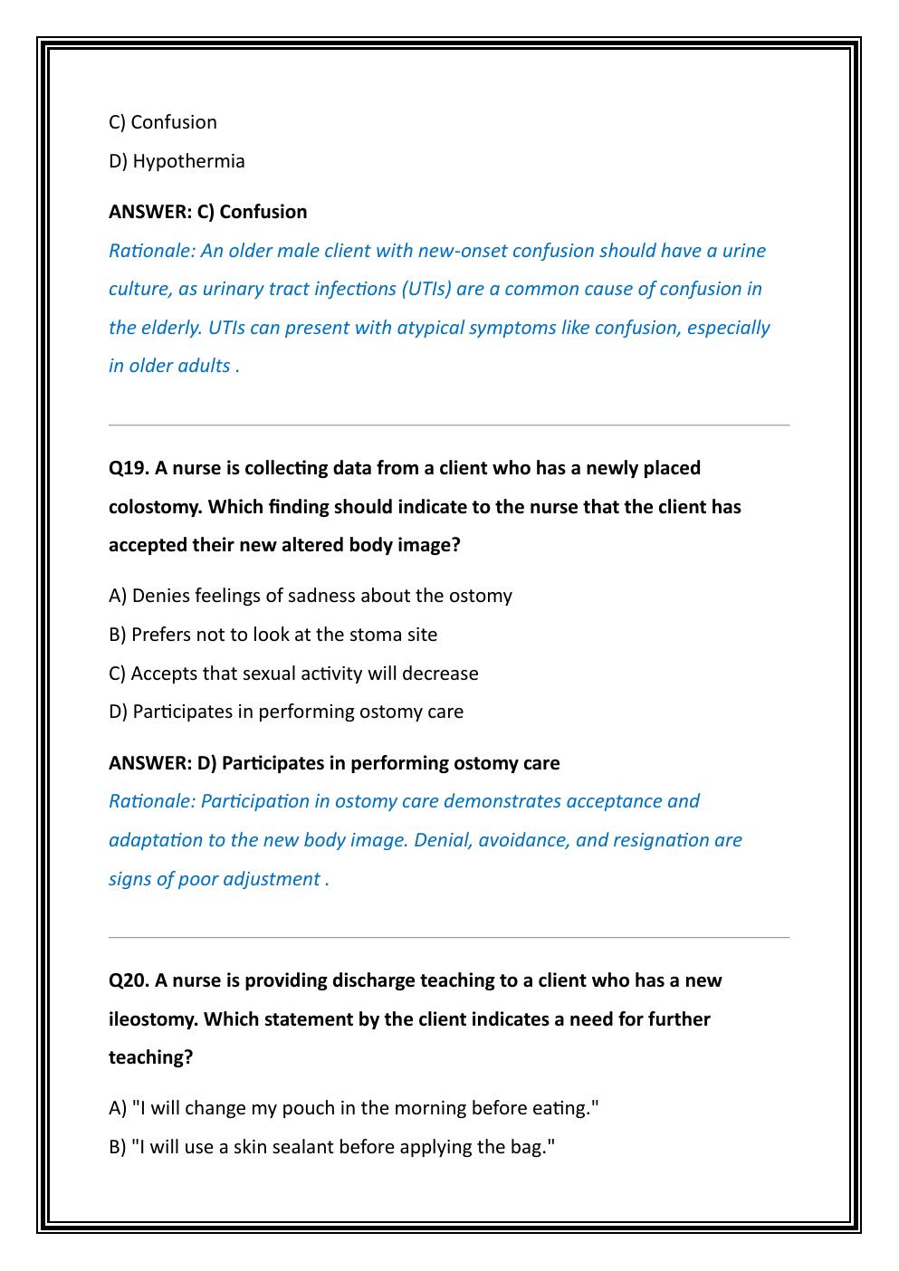 Preview page 10 of HESI PN MED-SURG TEST BANK