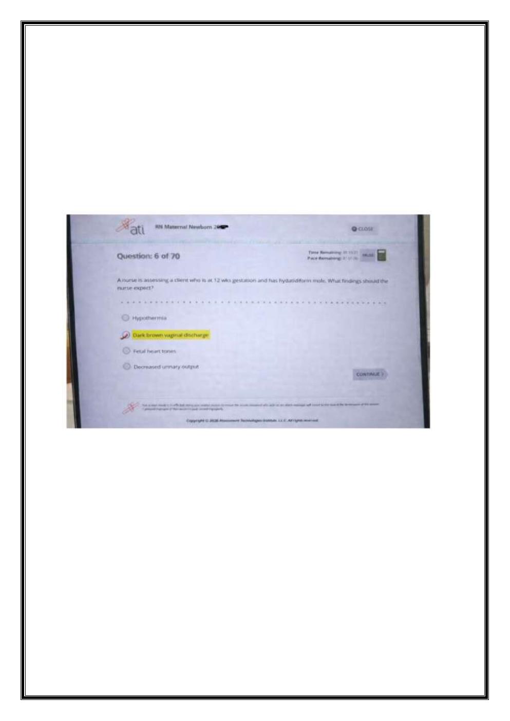 Preview page 6 of ATI RN MATERNAL NEWBORN OB 2023-2026