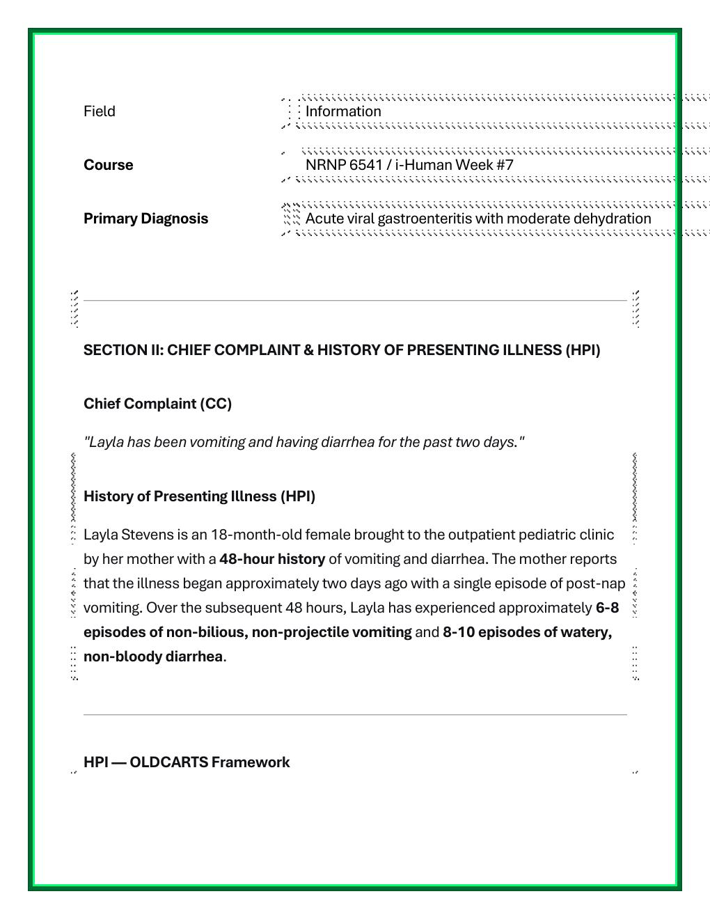 Preview page 3 of Pediatric Rotavirus Gastroenteritis with  Moderate-to-Severe Dehydration: A  Structured i-Human Virtual Patient Case  St