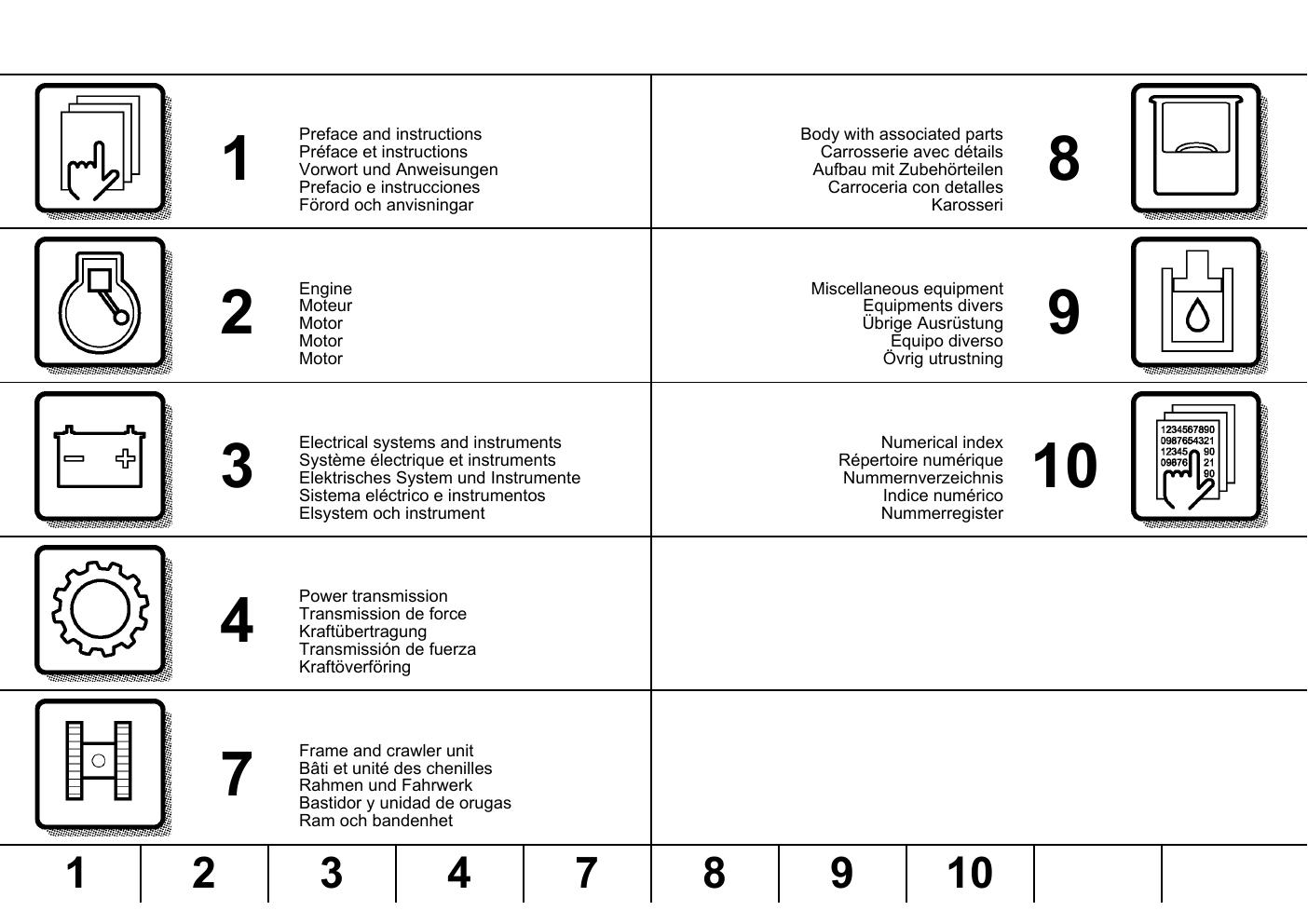Preview page 4 of Volvo ECR88D Excavator Parts Catalog Manual