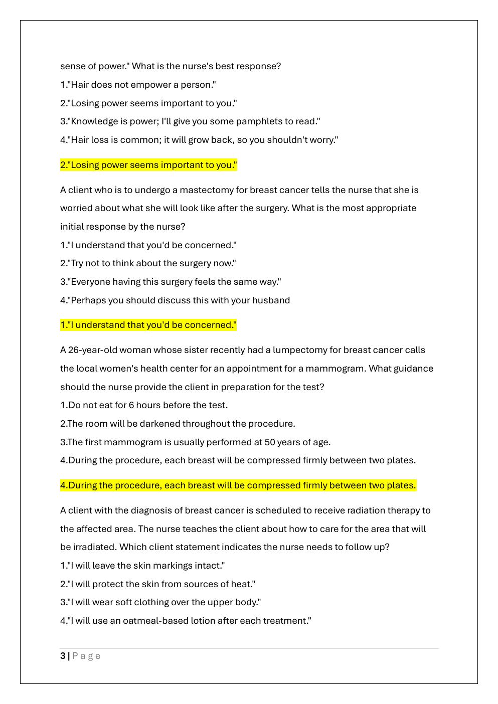 Preview page 3 of RNSG 1517 PROTECTION AND REGULATION  SEMESTER 1 EXAM