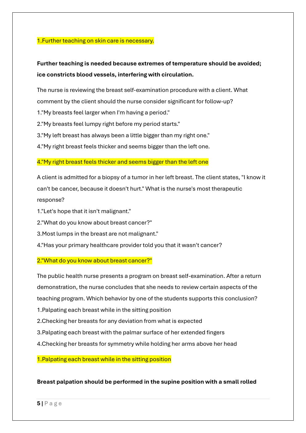 Preview page 5 of RNSG 1517 PROTECTION AND REGULATION  SEMESTER 1 EXAM