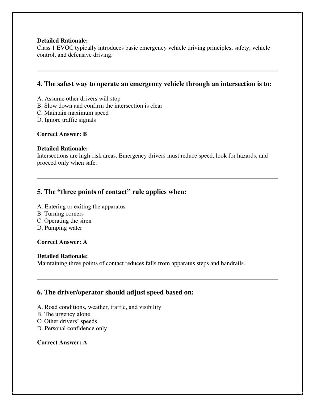 Preview page 2 of Virginia Fire Programs EVOC (Emergency Vehicle Operator Course) exam  2026/2027 version /instant pdf