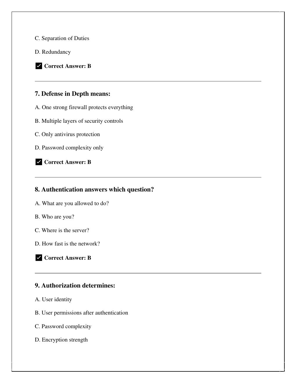 Preview page 3 of WGU D487 – Secure Software Development Life Cycle (SSDLC) Practice Exam  (2025–2026) with correct answers /instant pdf