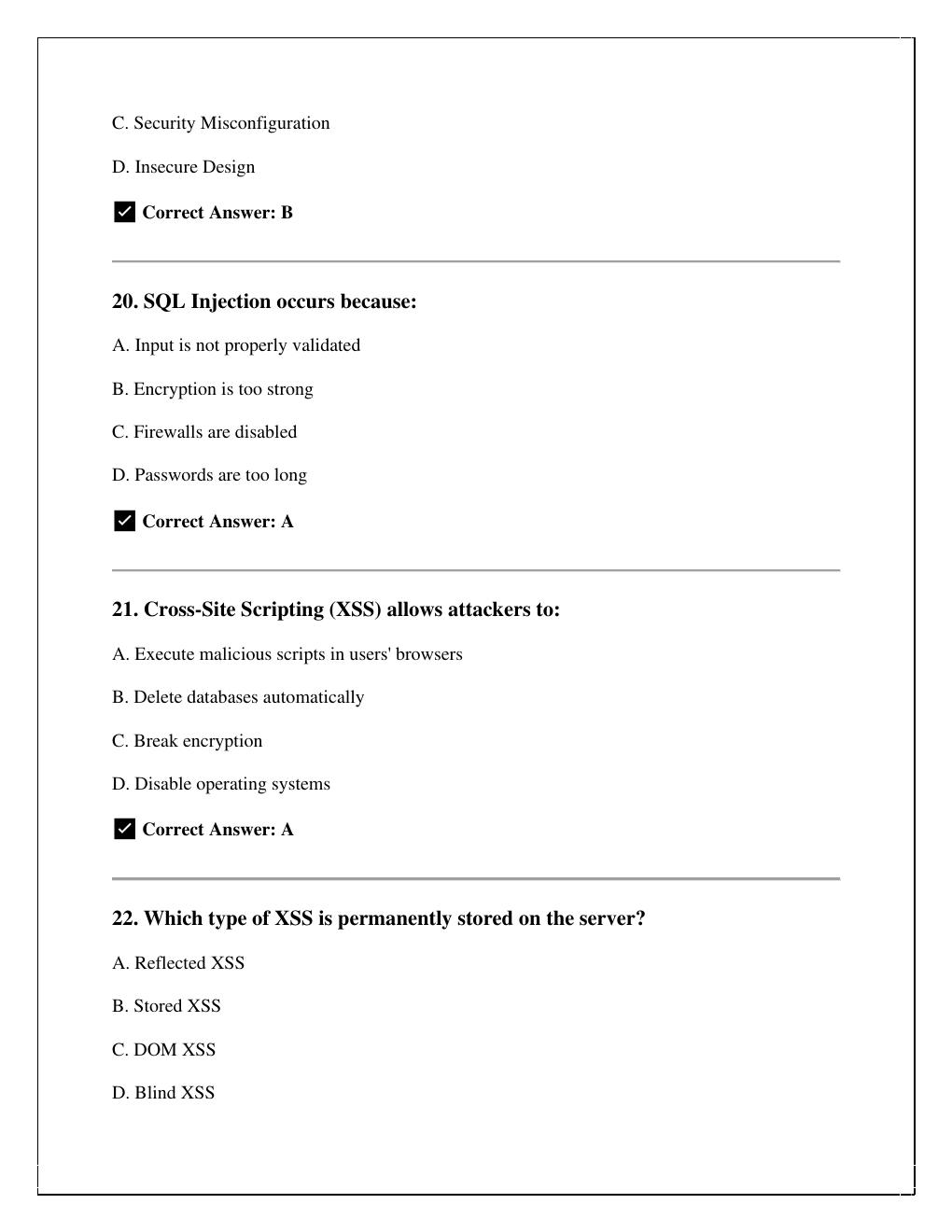 Preview page 7 of WGU D487 – Secure Software Development Life Cycle (SSDLC) Practice Exam  (2025–2026) with correct answers /instant pdf