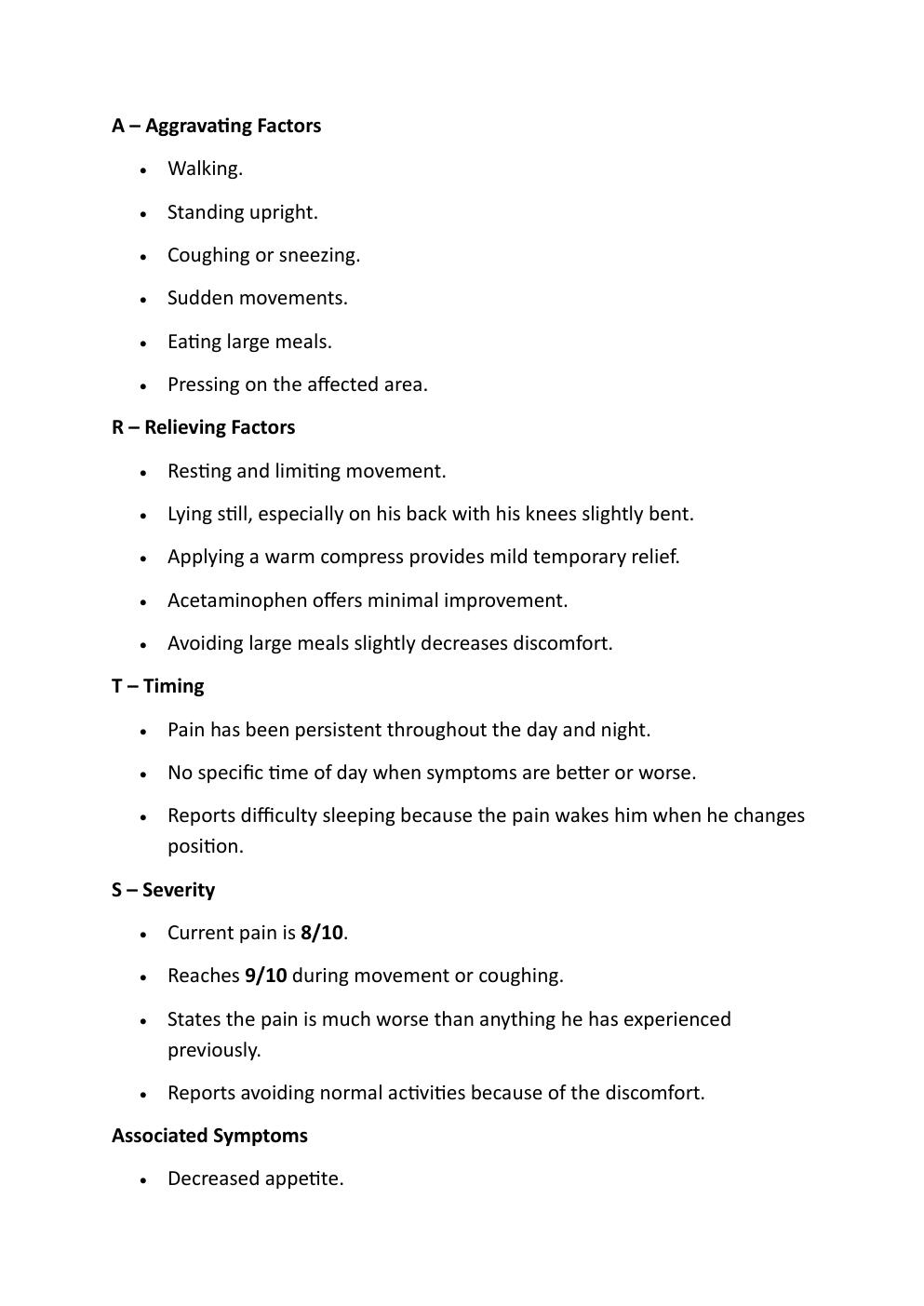 Preview page 5 of COMPREHENSIVE IHUMAN CASE  STUDY, 50-YEAR-OLD, GEORGE  BAILEY. REASON FOR  ENCOUNTER: ABDOMINAL PAIN.   EXAM STUDY GUIDE