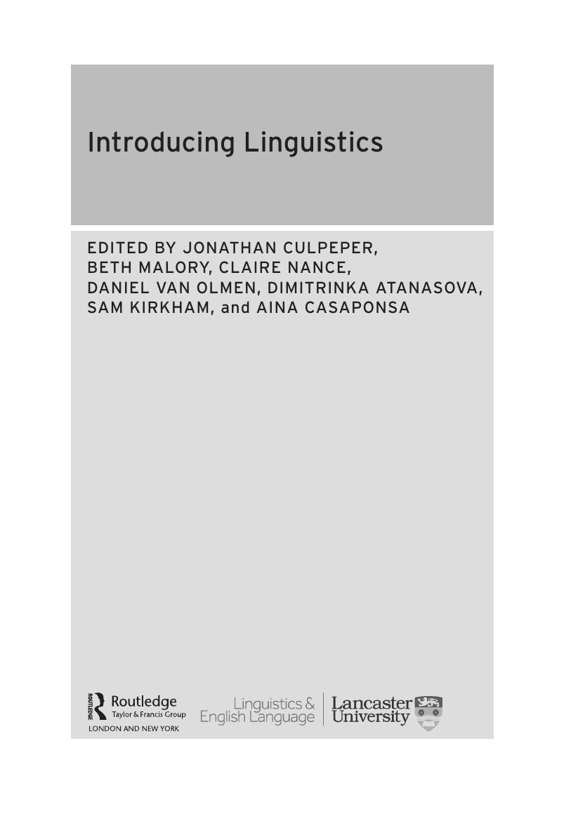 Preview page 4 of eBook [PDF] Introducing Linguistics By Jonathan Culpeper, Beth Malory