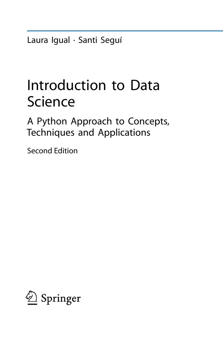 Preview page 4 of eBook [PDF] Introduction to Data Science A Python Approach to Concepts Techniques and Applications 2nd Edition By Laura