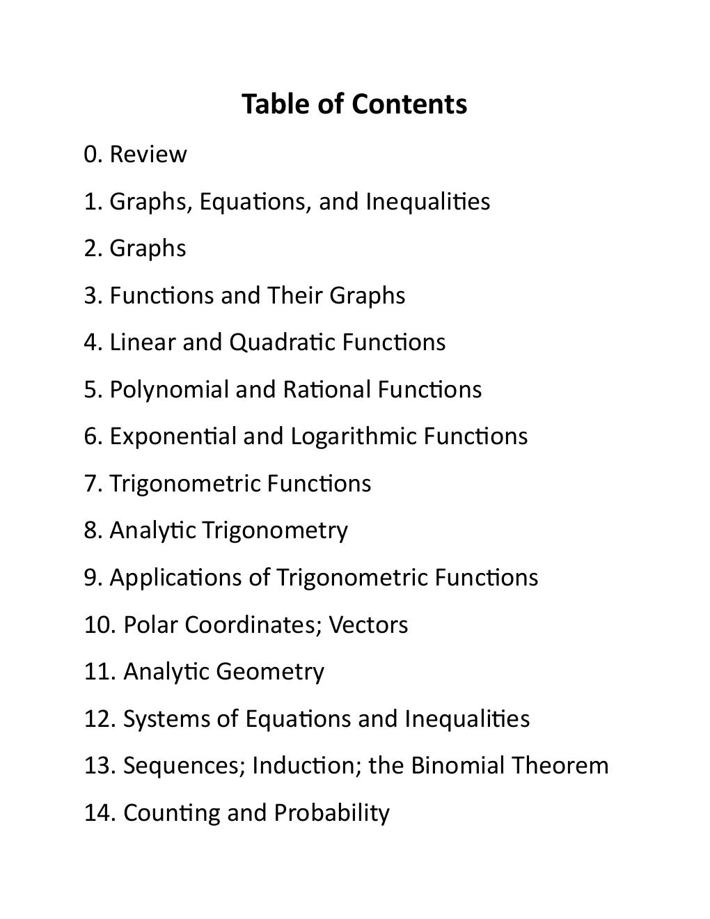 Preview page 3 of Solutions Manual For Algebra and Trigonometry Enhanced with Graphing Utilities 9th Edition By Michael Sullivan