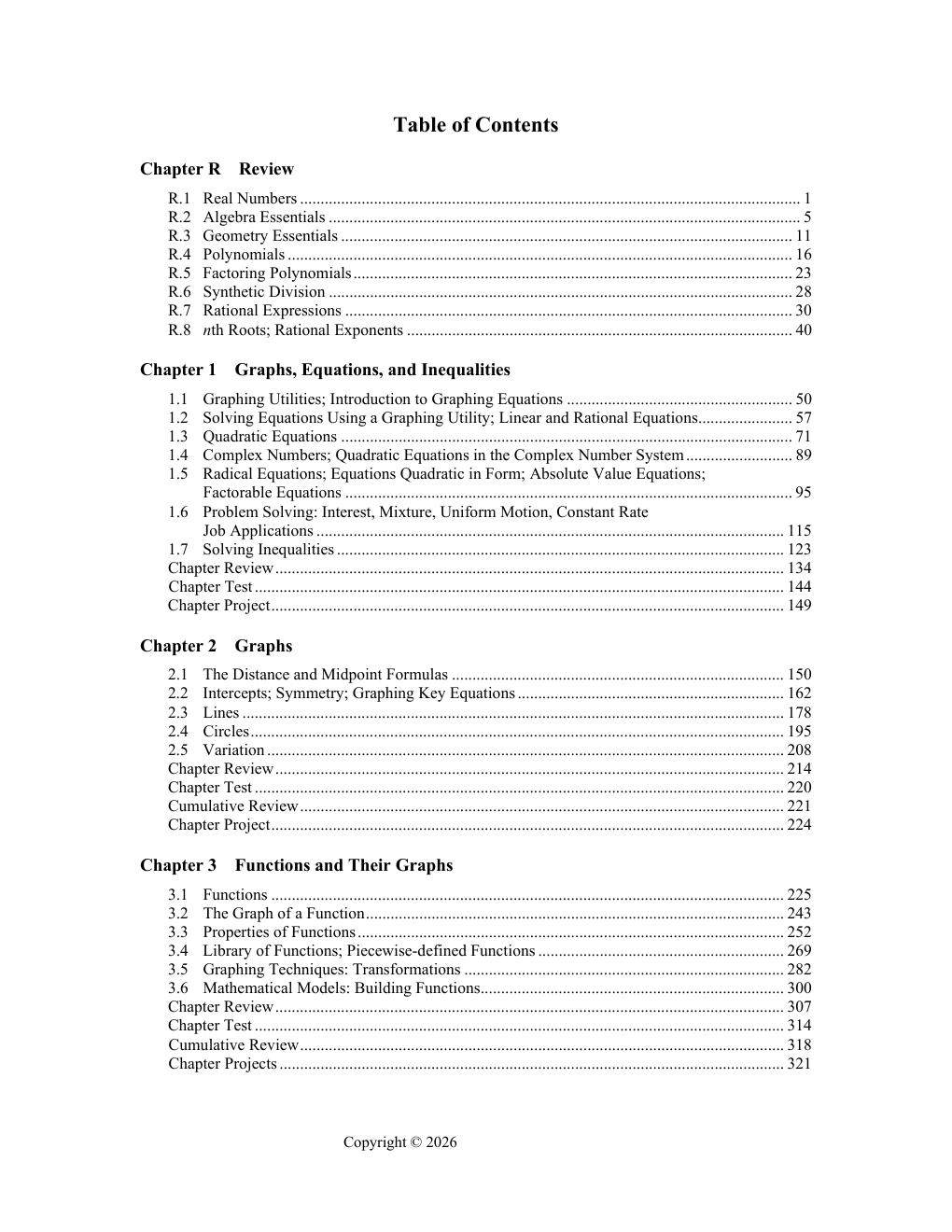 Preview page 4 of Solutions Manual For Algebra and Trigonometry Enhanced with Graphing Utilities 9th Edition By Michael Sullivan