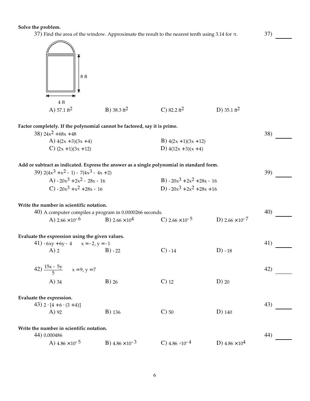 Preview page 8 of Test Bank for Algebra and Trigonometry Enhanced with Graphing Utilities 9th Edition By Michael Sullivan
