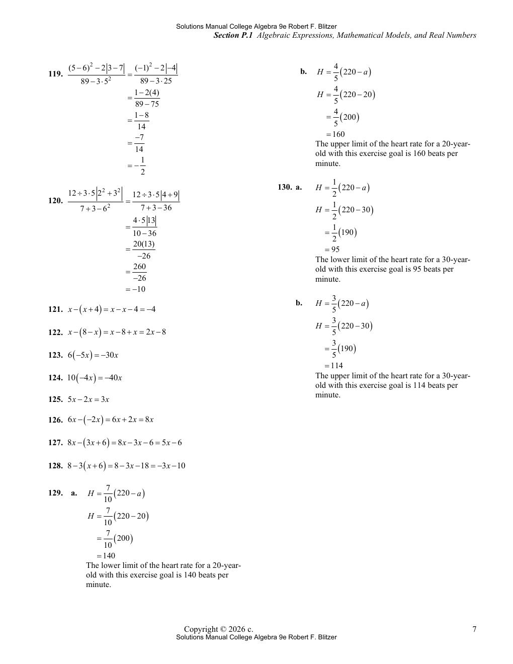 Preview page 9 of Solutions Manual For College Algebra 9th Edition By Robert F. Blitzer