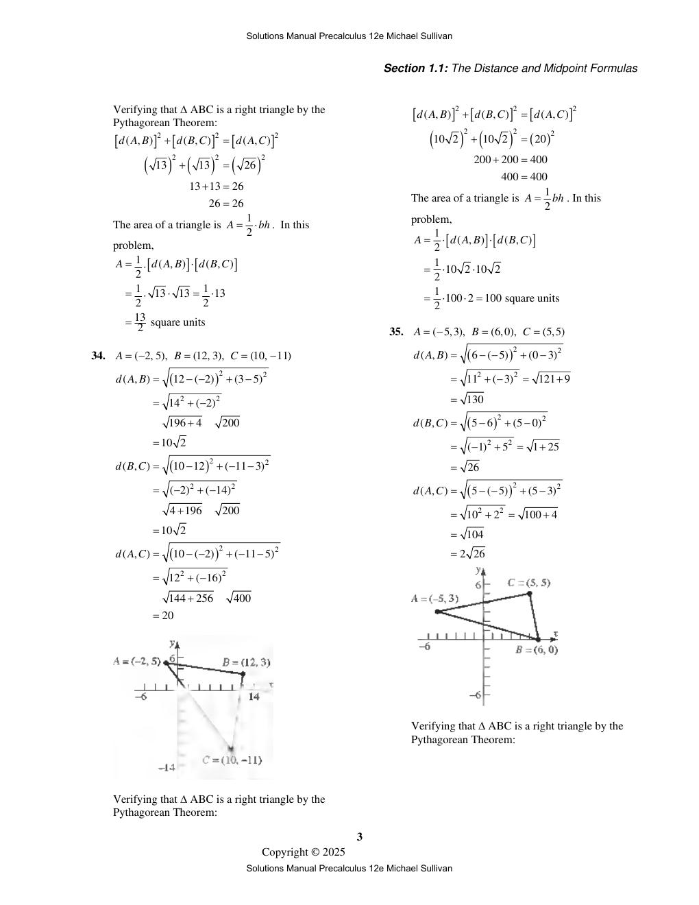Preview page 10 of Solutions Manual for Precalculus 12th Edition By Michael Sullivan