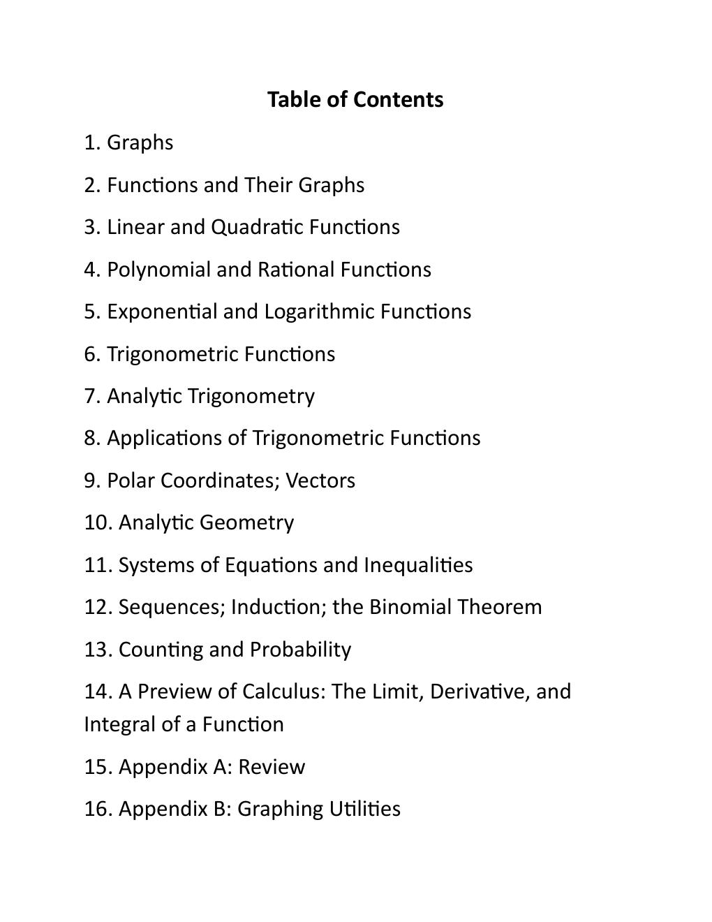 Preview page 3 of Test Bank for Precalculus 12th Edition By Michael Sullivan