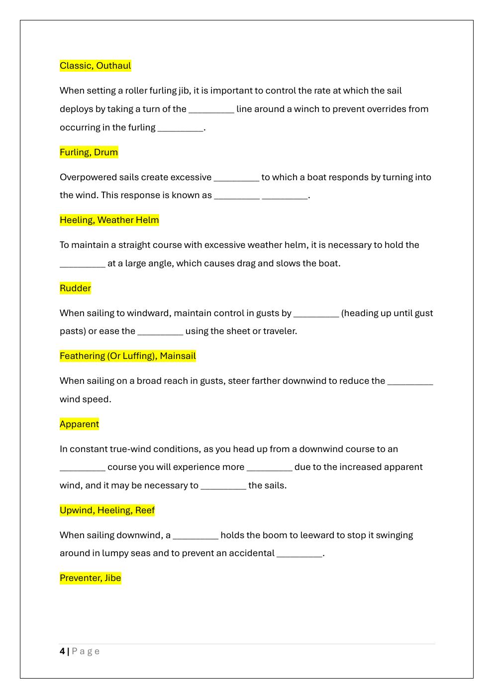 Preview page 4 of ASA 104 BAREBOAT CRUISING  CERTIFICATION EXAM