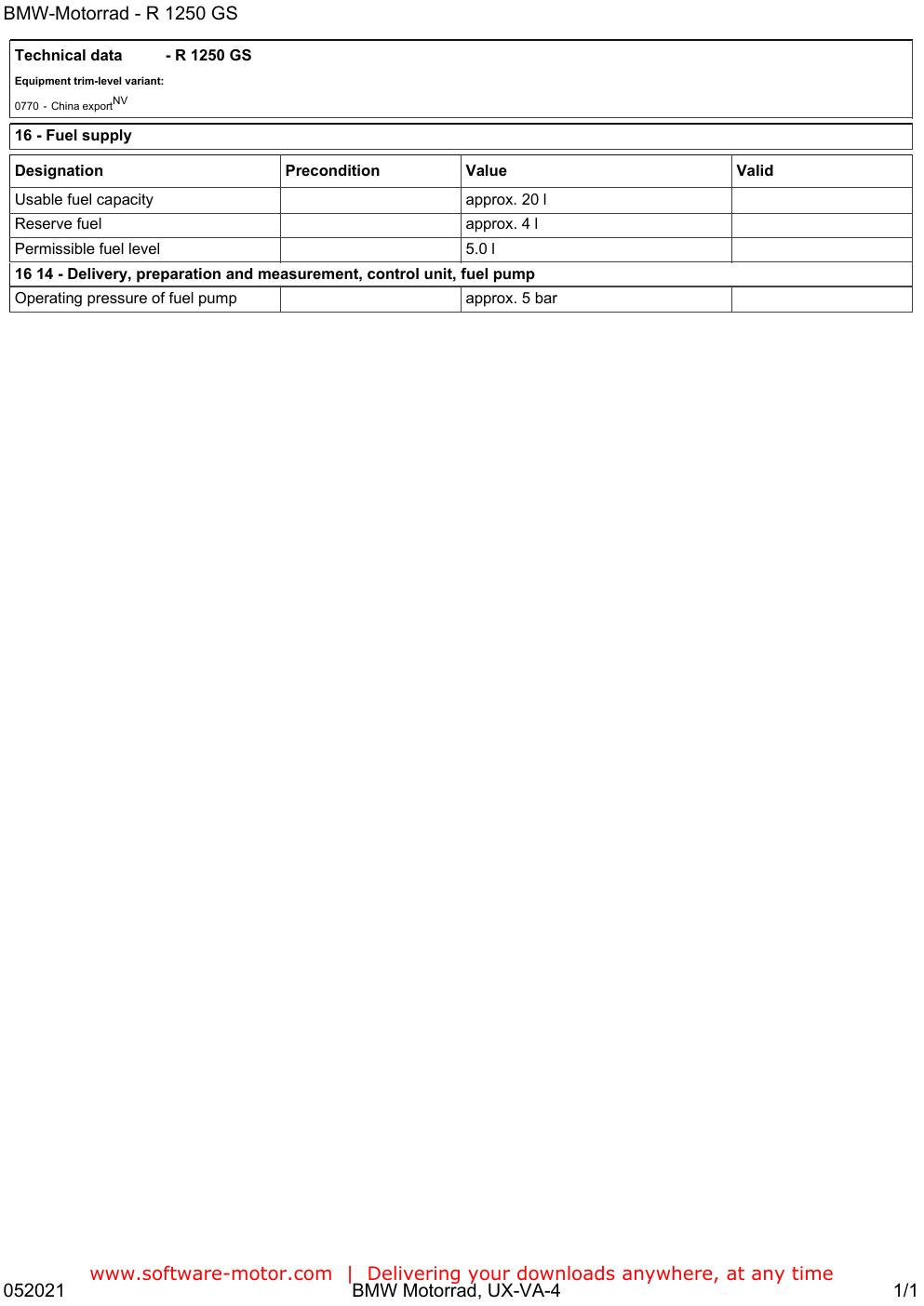 Preview page 10 of BMW R 1250 GS K50 12 Workshop Service Manual