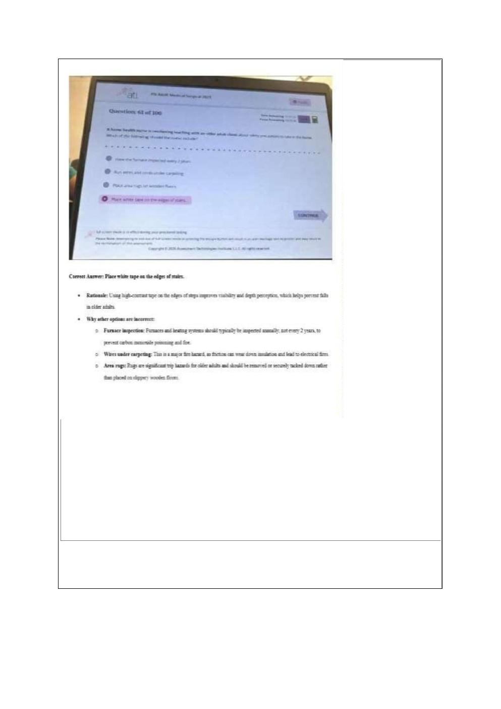 Preview page 3 of ATI RN Comprehensive Predictor 2026 Exit  Retake Exam with NGN and real screenshots  / with Questions and correct verifi