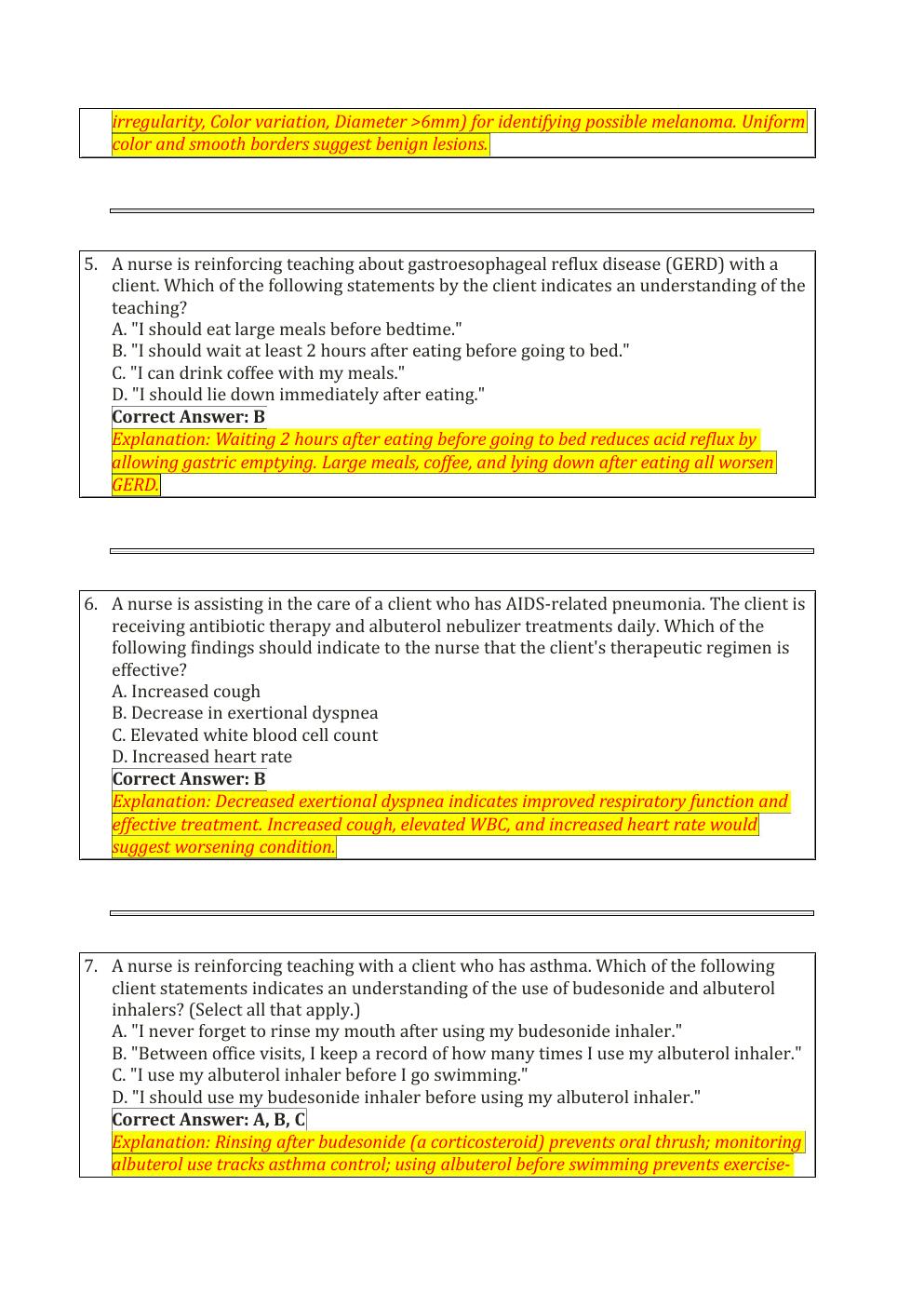 Preview page 7 of ATI RN Comprehensive Predictor 2026 Exit  Retake Exam with NGN and real screenshots  / with Questions and correct verifi