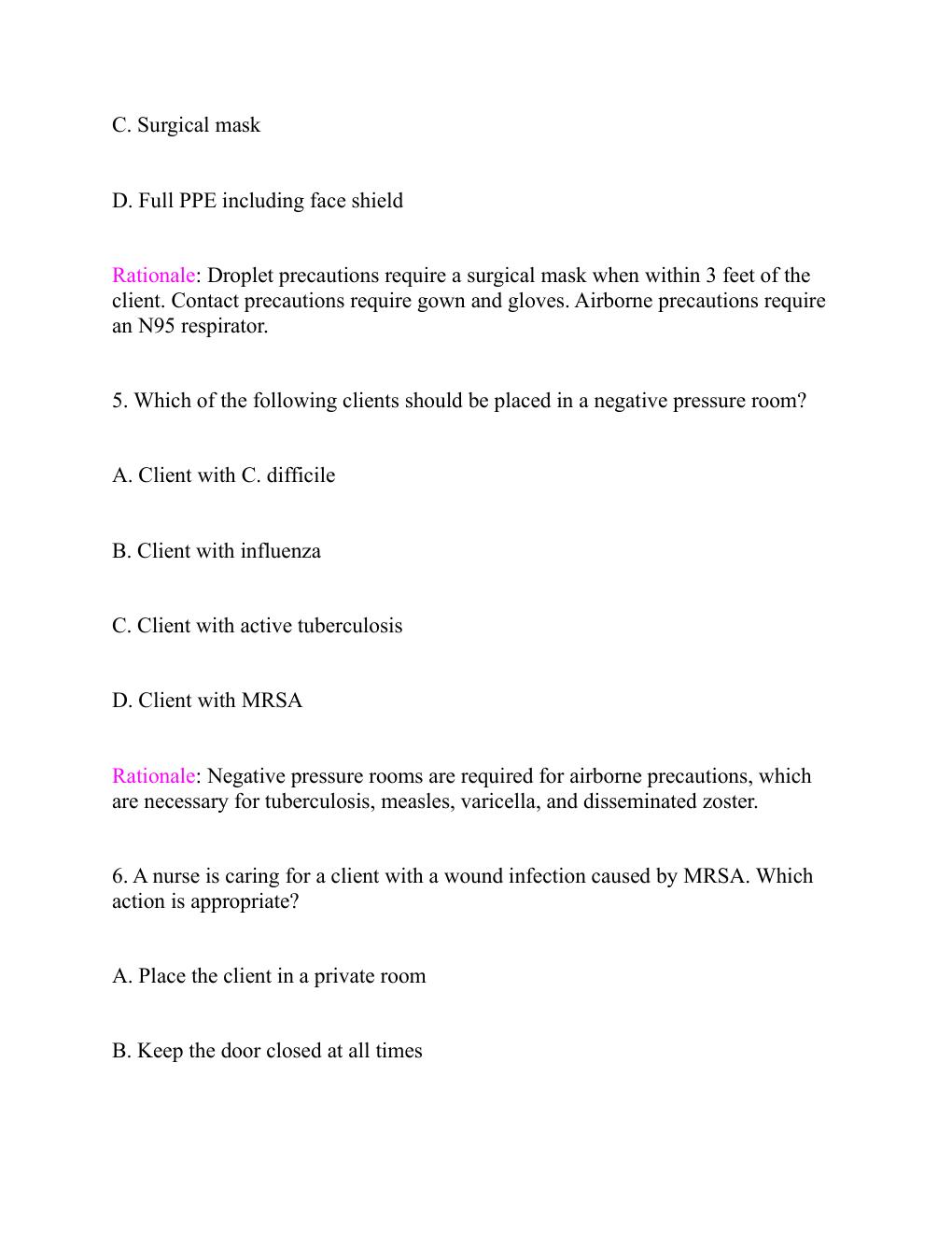 Preview page 7 of ATI RN Comprehensive Predictor Exit Exam  2026/ with screenshots Questions and correct  verified answers. Guaranteed pas