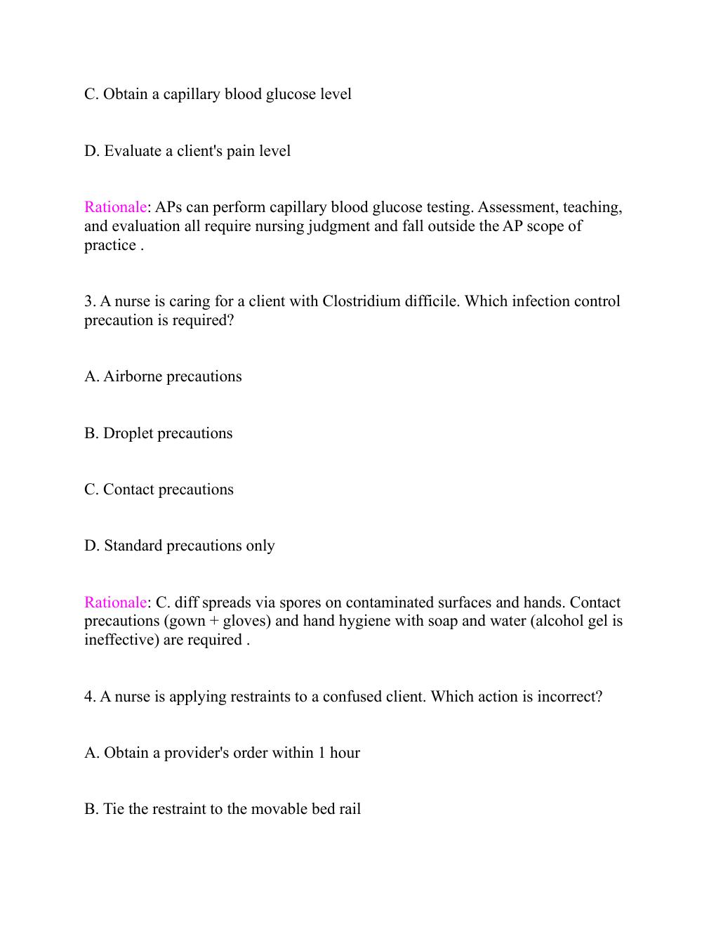 Preview page 6 of ATI RN Comprehensive Predictor Exit Exam  2026/ with screenshots Questions and correct  verified answers. Guaranteed pas