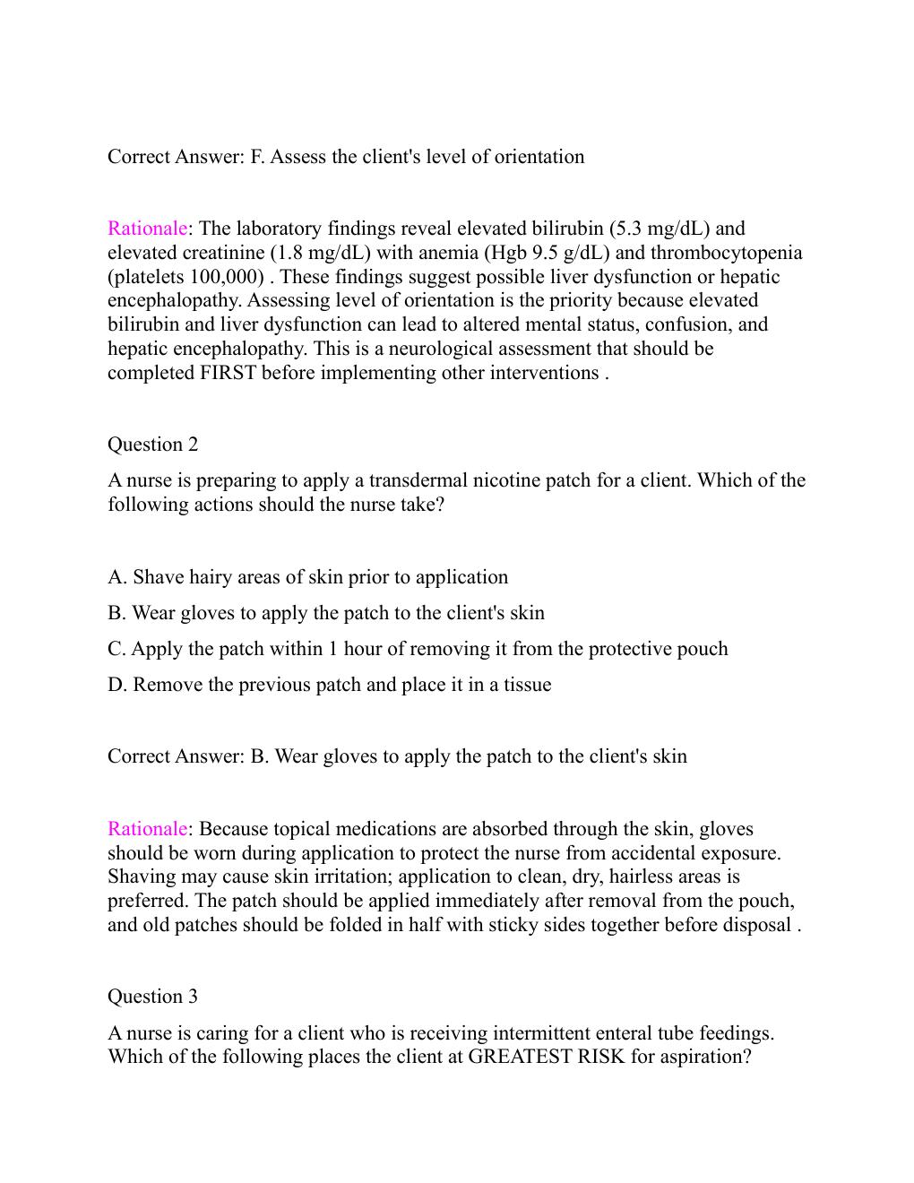 Preview page 6 of ATI RN Comprehensive Predictor Exit Exam  2026/ with screenshots Questions and correct  verified answers. Guaranteed pas