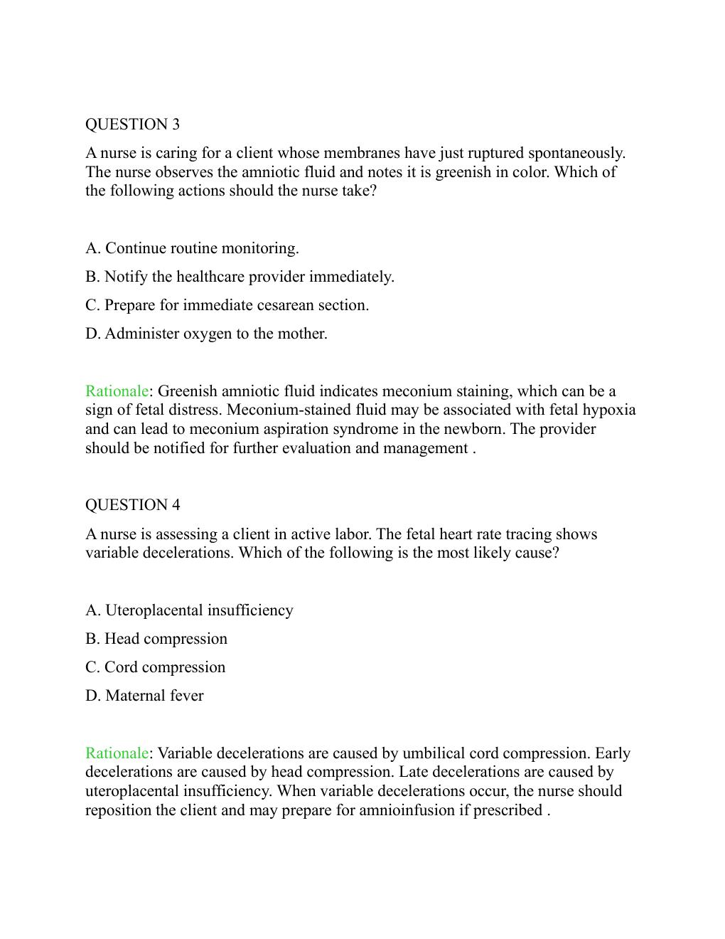 Preview page 6 of ATI RN Comprehensive Predictor Exit  Proctored Exam With screenshots,  questions, and correct verified answers.  Guarant